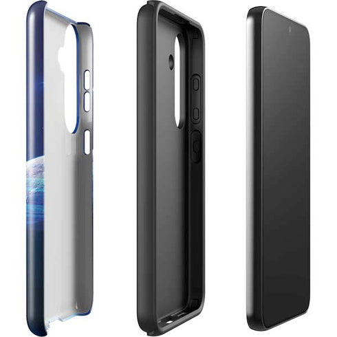 View of a Planet as it Looms in Close Orbit and with Rings Galaxy S24 Plus Impact Case